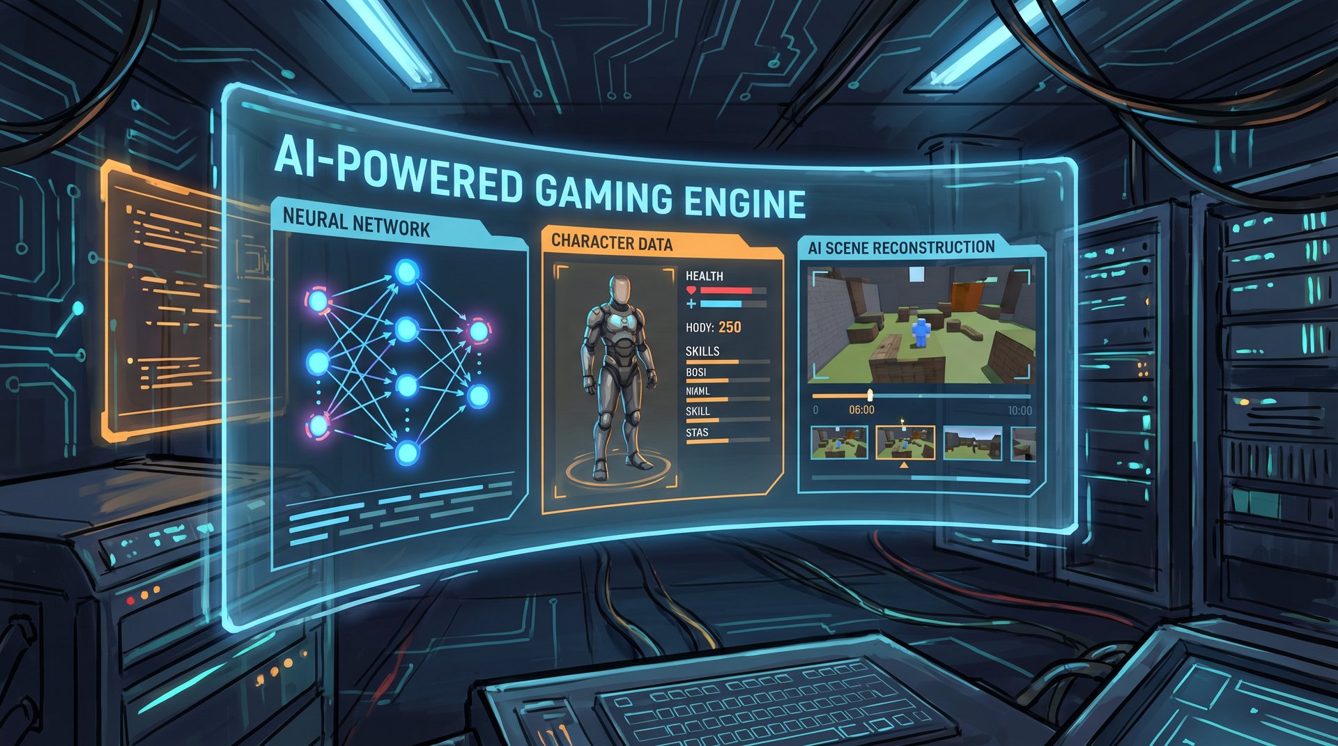 高清动漫 AI智能游戏视频技术